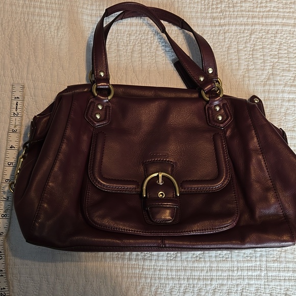 Coach Burgundy Satchel - Picture 8 of 9
